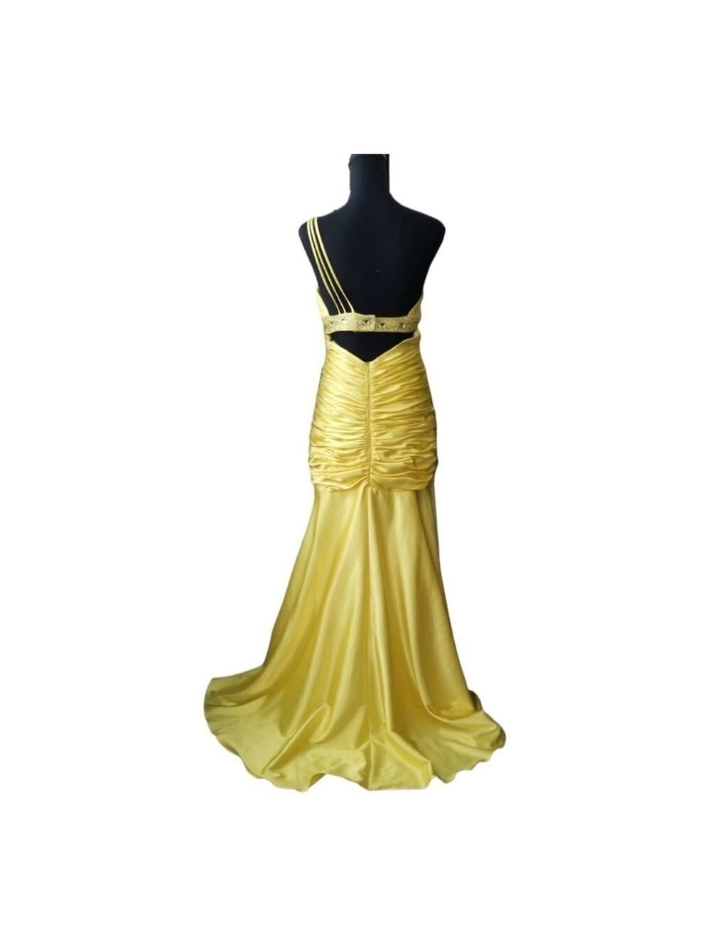 NARIANNA LADIES YELLOW FORMAL GOWN|SIZE  M - Picture 4 of 4